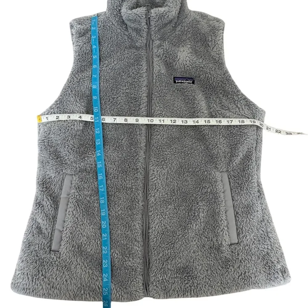 Patagonia Gray Fleece Vest Size Medium Zip Up  Cabincore  GORPCORE Scandigirl - Picture 9 of 10